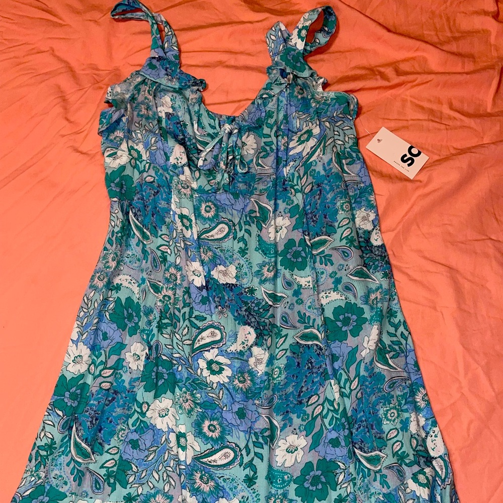 Short blue dress. For summer ☀️